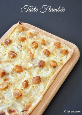 Tarte Flambée: An Unexpectedly Savory Symphony of Thin Crust and Creamy Abundance!